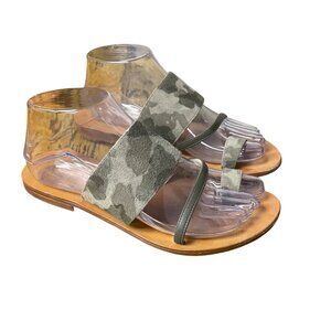 Il Sandalo Italia Tesorone Brothers Camo Leather Strappy Sandals Sz 37 (EU)
